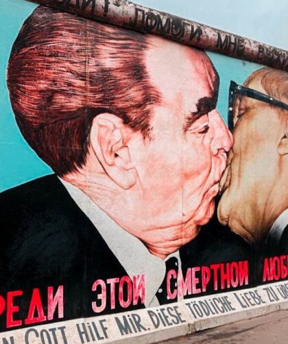 Beso Muro de Berlín en Alemania.